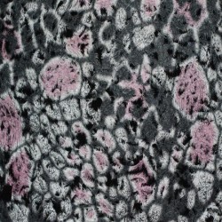 Wool Boucle Fabric Giraffe Pink