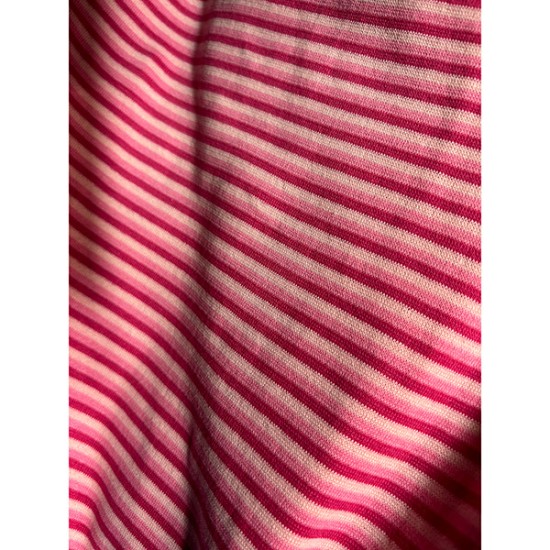 Cuffs Rib Stripes 3mm Fuchsia Pink