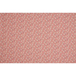 Children's Fabric (Jersey) - Cat Salmon Pink