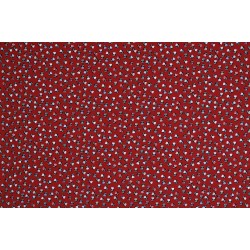 Children's Fabric (Jersey) - Penguin Dark Red