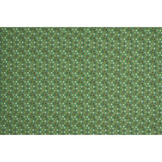 Children's Fabric (Jersey) - Star In Bulb Green