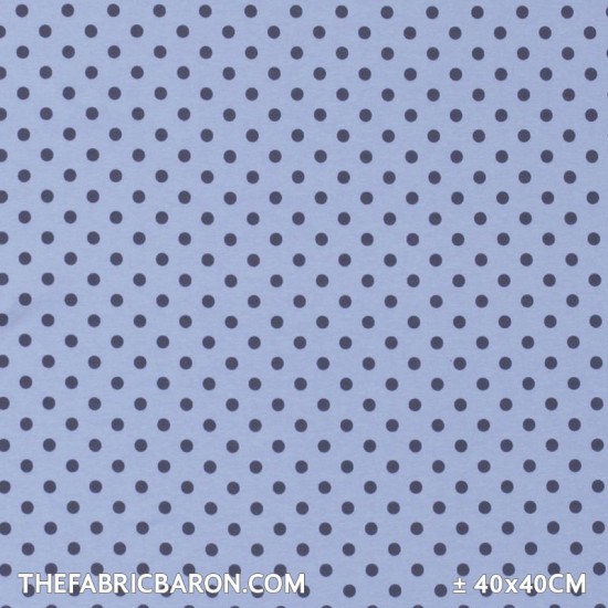 Jersey Dots 8mm - Light Blue / Gray