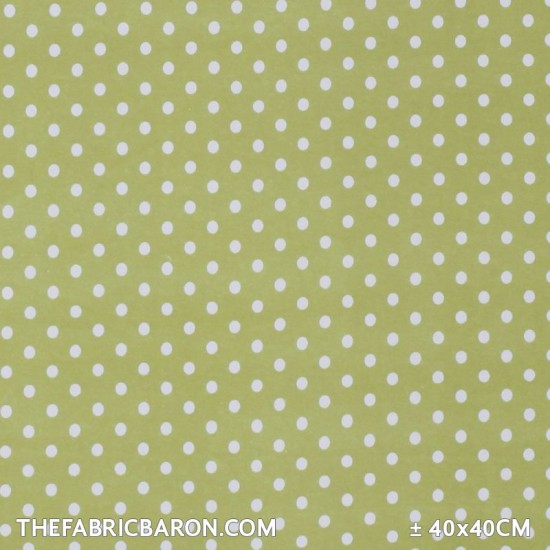 Jersey Dots 8mm - Lime White