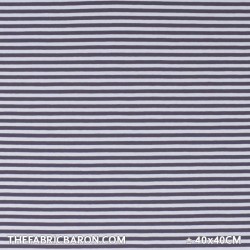 Jersey Stripes 5 mm  -  Light Grey White