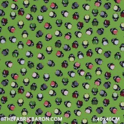 Children's Fabric (Jersey) - Penguin Lime