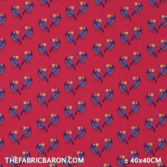 nikkel Onhandig Mompelen Kinder stof (Jersey) - Toucan Fuchsia | The fabric baron