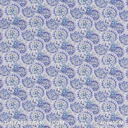 Cotton Printed - Bajaj Purple Cobalt
