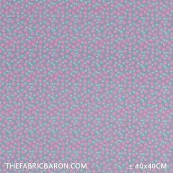 Mainstays 100% Cotton 1 Yard Precut Fabric Pink Dot 