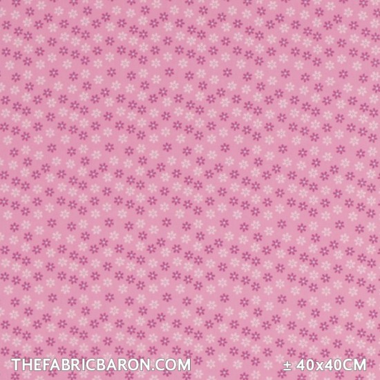 Cotton Printed - Flower Pink
