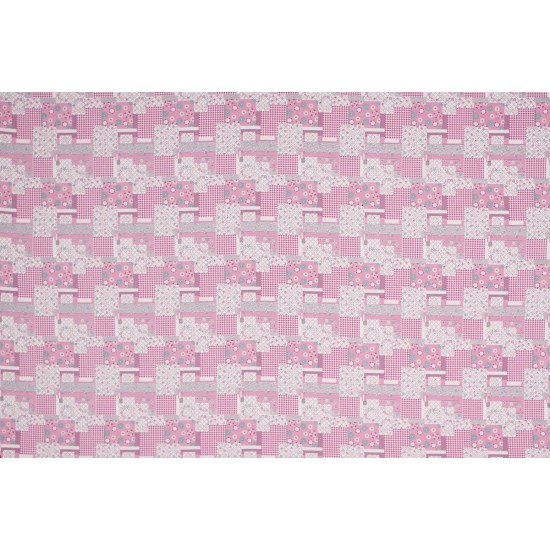 Baumwolle Bedruckt - Patchwork Pink