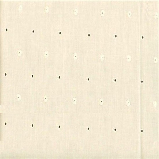 Embroidery Swiss Dots Stars Off-White