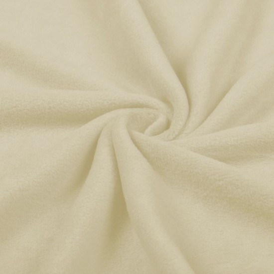 Tissu Polaire Qualité Premium - Ecru