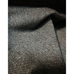 Tweed Stretch Fabric - Black - White