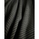 Stretch Fabric Pinstripe - Black