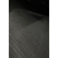 Stretch Fabric Smal Pinstripe - Black