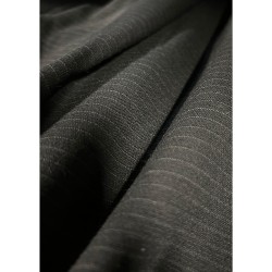 Stretch Fabric Smal Pinstripe - Black
