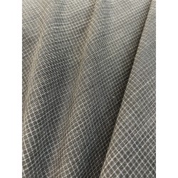 Bi-Stretch Checked Fabric - Lever - Ecru 1 x