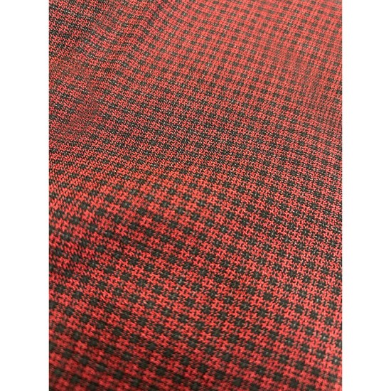 Checked Fabric - Red