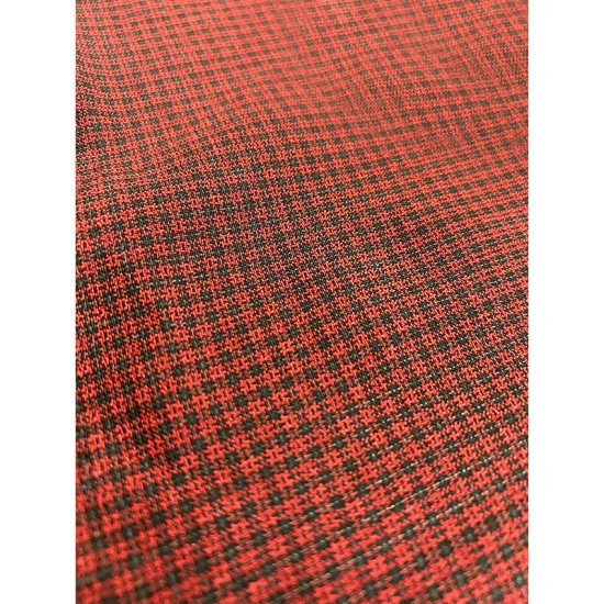 Checked Fabric - Red