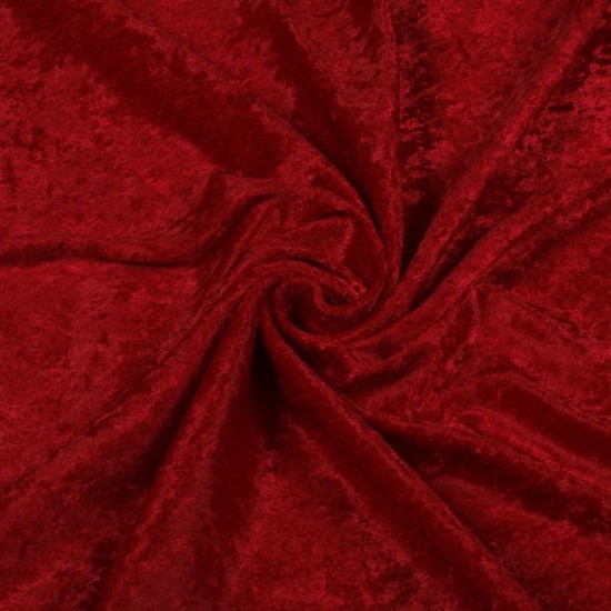 Panne Velvet - Dark Red