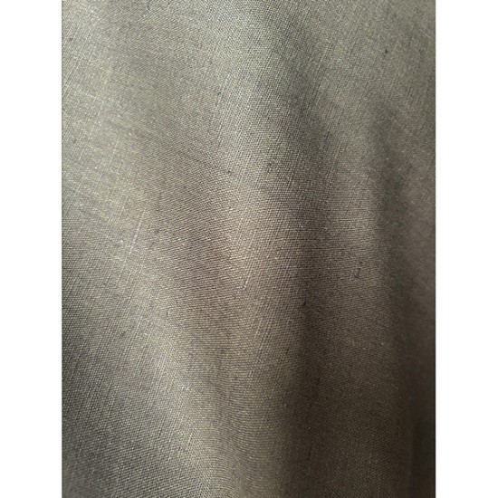 Linen Fabric - Dark Olive