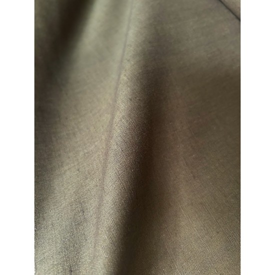 Linen Fabric - Dark Olive