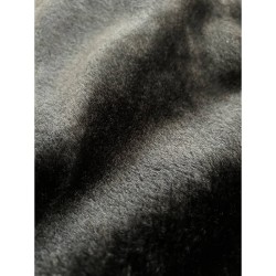 Fur Fabric Black 
