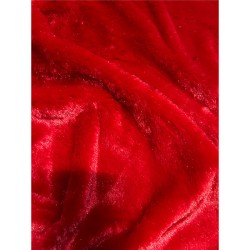 Fur Fabric Red