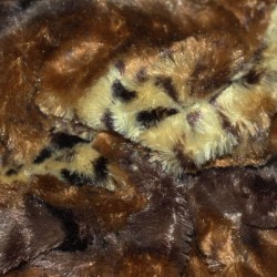 Animal Fur Fabric Grey Brown