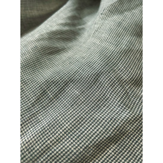 Checked Linen - Green/White