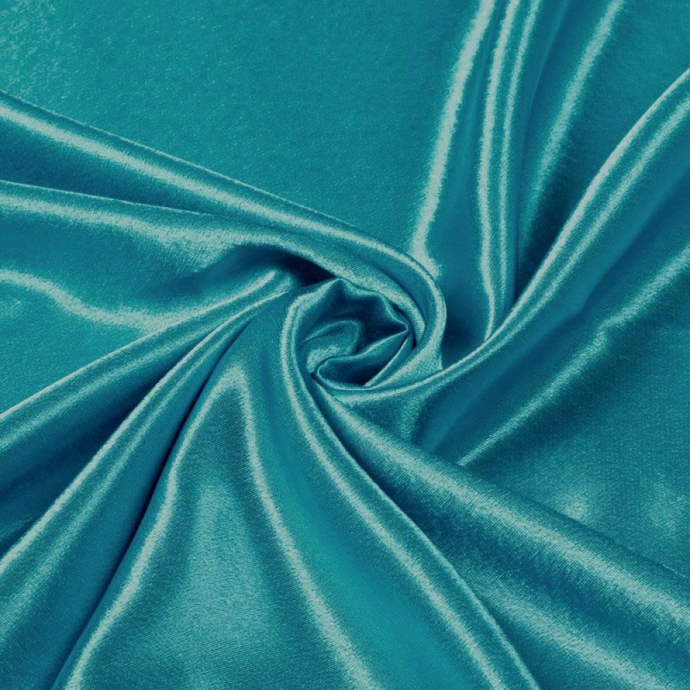 Crepe Satin - Aqua | The fabric baron