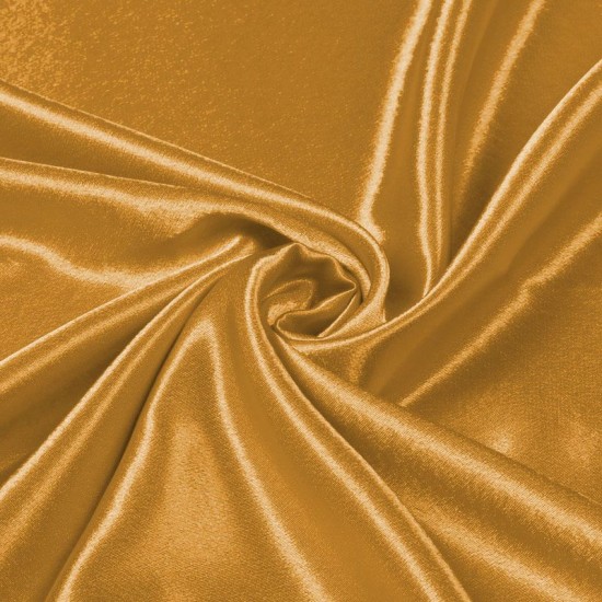 Crepe Satin - Dunkles Gold