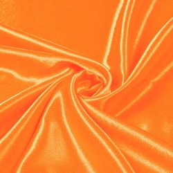 Crepe Satin - Fluor Orange