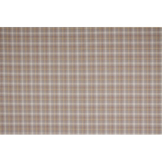 Checked Fabric - Beige/Camel/Red