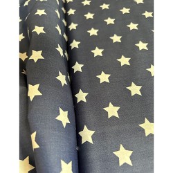 Coated Fabric Cotton Stars Cobalt 20mm