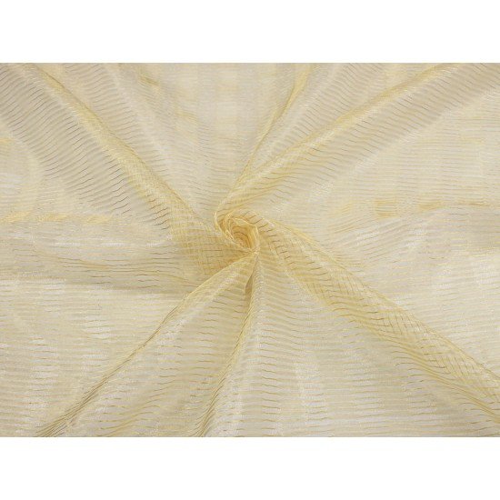 Silk Transparent Stripe - Gold