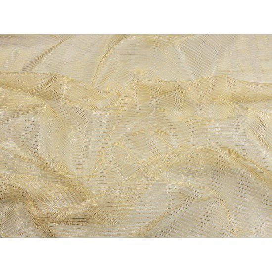 Silk Transparent Stripe - Gold