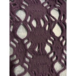 Washed (100%) Wool Cover Net - Purple 