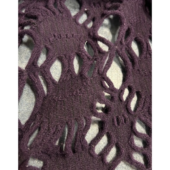 Washed (100%) Wool Cover Net - Purple 