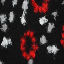 Wool Boucle Fabric - Flakes Red