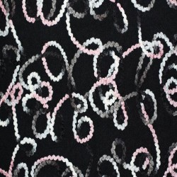 Wool Boucle Fabric - Garland Pink