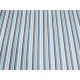 Cotton Twill Striped - Turquoise/Beige/Navy