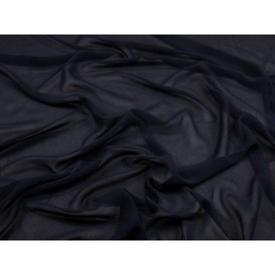 Silk Stretch Transparent - Navy
