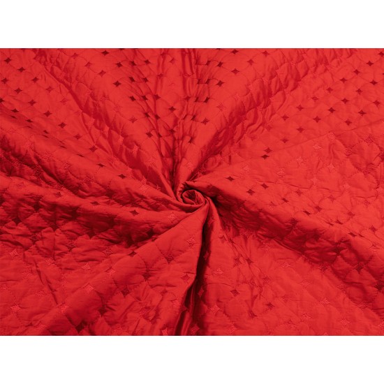 Quilted Silk - Red