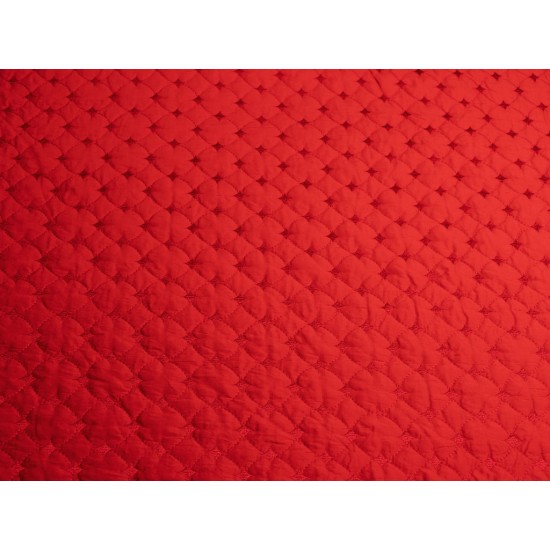 Quilted Silk - Red