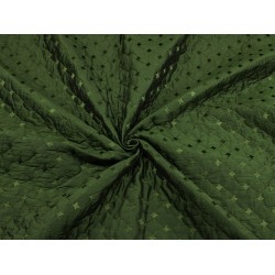 Quilted Silk - Bottle Green