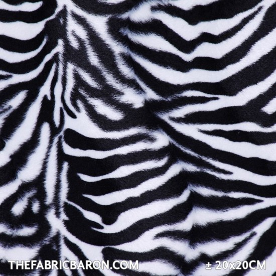Velboa - Kleinen Zebra weiß