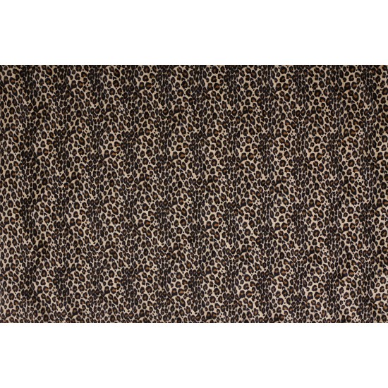 Velboa - Weinig Leopard donker bruin Beige