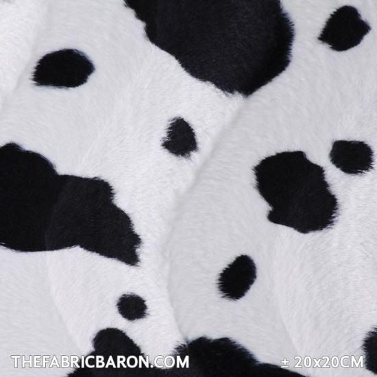 Velboa - Vache noir et blanc