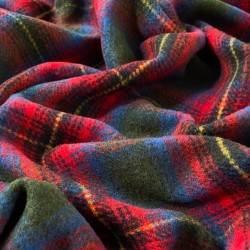 Checked Fabric - Red/Green/Cobalt